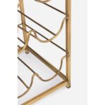 Bottle Holder Table Marmol Gold 39x29x65cm (6)