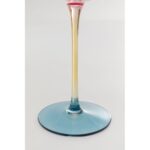 Champagne Glass Twist Pink 18cm (5)