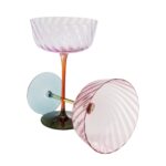 Gotë Shampanje me Rrotullim Vjollcë 18cm (2)