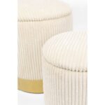 Chest stool Cherry Storage Cord Creme (2 Set) (7)