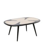 Coffee Table Petal Nature Black 90x60cm (12)