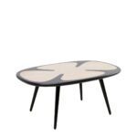 Coffee Table Petal Nature Black 90x60cm (13)