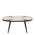 Coffee Table Petal Nature Black 90x60cm (5)