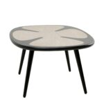 Coffee Table Petal Nature Black 90x60cm (6)