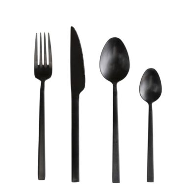 Cutlery Gloria Matt Black (16 part)