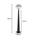 Floor Lamp Disco Ball Black 163cm (4)
