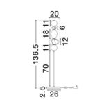 Llambë dyshemeje Oneta 136.5cm (11)