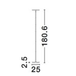 Llambë dyshemeje Sinkro e zezë 180cm (15)