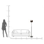 Floor Lamp Smoke Goblet Ball 160cm