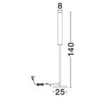 Nolia 140cm (5) Zemin Lambası