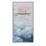 Framed Picture Cloud Boat 60x120cm