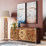 Framed Picture Cloud Boat 60x120cm (2)