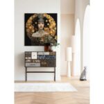 Glass Picture Art Nouveau Lady 3D 120x120cm (2)