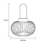 LED Lantern Saryn Brick Ø20cm (12)
