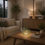 LED Lantern Saryn Green Ø20cm (4)