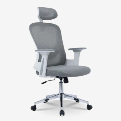 Office Chair Ignatius Mesh Light Grey