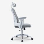 Office Chair Ignatius Mesh Light Grey (5)