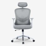 Office Chair Ignatius Mesh Light Grey (6)