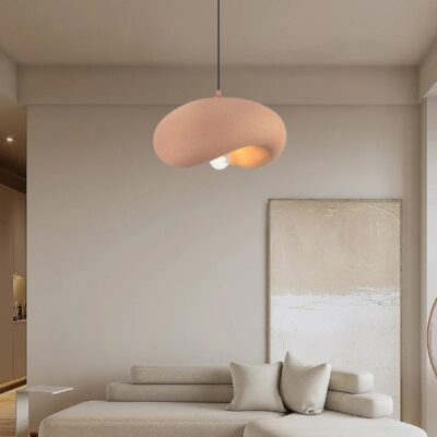 Pendant Lamp Bambel Stone Red 40x32cm