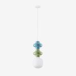 Pendant Lamp Clio Green Blue Ø18cm