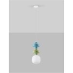 Pendant Lamp Clio Green Blue Ø18cm (4)