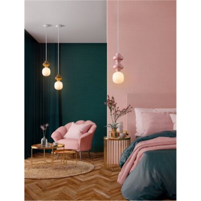Pendant Lamp Clio Pink Ø18cm (2)