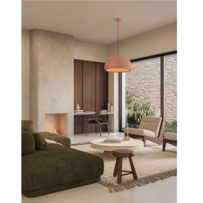Pendant Lamp Davo Stone Red Ø43cm (2)