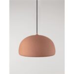 Pendant Lamp Davo Stone Red Ø43cm (9)