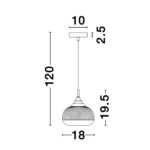Pendant Light Mond Ø18cm (9)