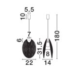 Pendant Light Shelina 22x14cm (15)