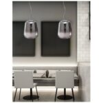 Pendant Light Smoke Grey Ø45x55 120cm (5)