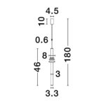 Светло за приврзок сталактит Ø8cm (8)