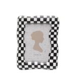 Picture Frame Checker Black 13x18cm