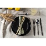 Plate Organic Black Ø26cm (6)