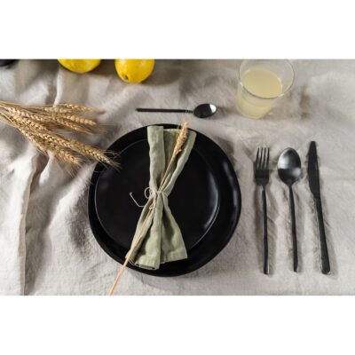 Plate Organic Black Ø26cm (6)