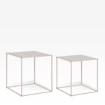 Side Table Alrik Set Beige 38x38cm (2)