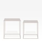 Side Table Alrik Set Beige 38x38cm (3)