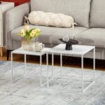 Side Table Alrik Set Beige 38x38cm (6)