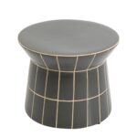 Side Table Bliss Tile Rim Blue Ø38cm (11)