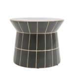 Side Table Bliss Tile Rim Blue Ø38cm (12)