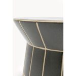 Side Table Bliss Tile Rim Blue Ø38cm (13)