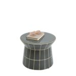 Side Table Bliss Tile Rim Blue Ø38cm (8)