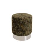 Stool Berry High Silver Green Ø39cm