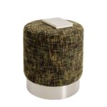 Stool Berry High Silver Green Ø39cm (2)