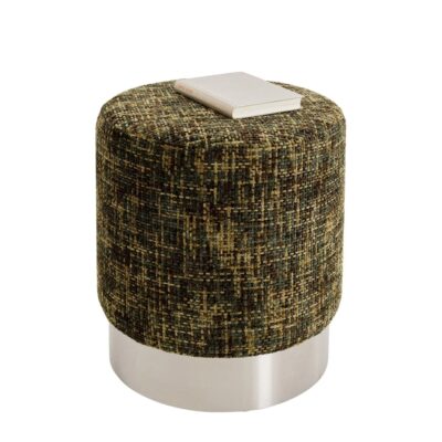 Stool Berry High Silver Green Ø39cm (2)