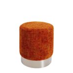 Stool Berry High Silver Orange Ø39cm A