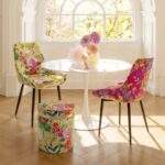 Stool Flower Fever Yellow Ø39cm (2)