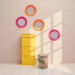 Stool Flower Fever Yellow Ø39cm (3)