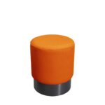 Stool Jody Orange Mesh Black Ø35cm