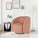 Swivel Armchair Barrelo Dusty Rose (3)